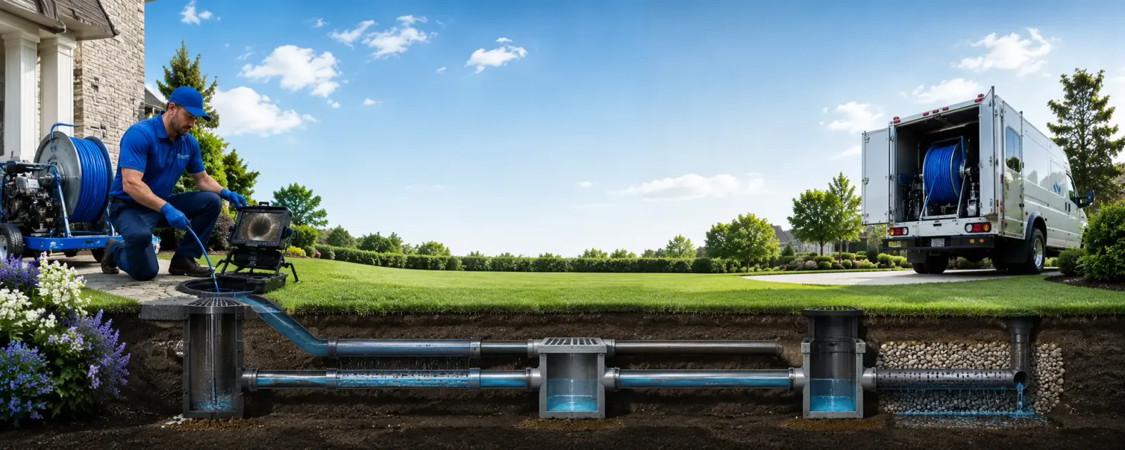 Outdoor drain cleaning information for Sealevel, NC